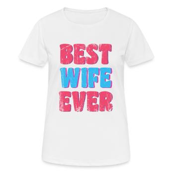 Beste Ehefrau der Welt - Frauen T-Shirt atmungsaktiv - Weiß - Vorne - AI Model Female 172 dark (172cm)