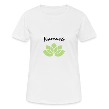 Namaste - Women's Breathable T-Shirt - white - Front - AI Model Female 172 dark (172cm)