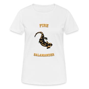 Cadeau Lézard Lézard Salamandre Salamandre Salve - T-shirt respirant Femme - blanc - Devant - AI Model Female 172 dark (172cm)