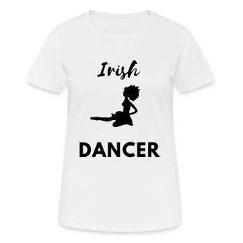 Irish Dance Design - Frauen T-Shirt atmungsaktiv - Weiß - Vorne - AI Model Female 172 dark (172cm)