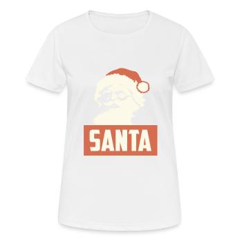 RETRO SANTA WEIHNACHTEN - Frauen T-Shirt atmungsaktiv - Weiß - Vorne - AI Model Female 172 dark (172cm)