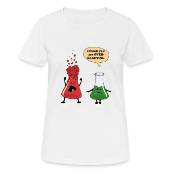 Conception de thé en tube à essai Science - T-shirt respirant Femme - blanc - Devant - AI Model Female 172 dark (172cm)