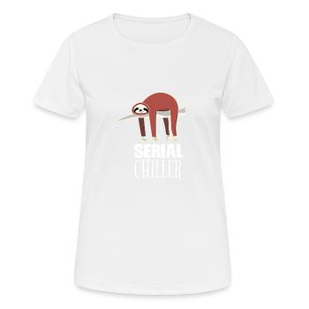 Serial chiller serial killer serial killer sloth - Women's Breathable T-Shirt - white - Front - AI Model Female 172 dark (172cm)