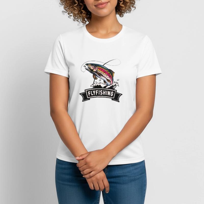 Camicia da pescatore - Trota - Pesca a mosca - Trota Maglietta da donna traspirante