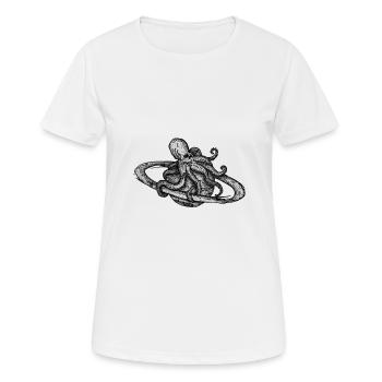 Saturne - T-shirt respirant Femme - blanc - Devant - AI Model Female 172 dark (172cm)
