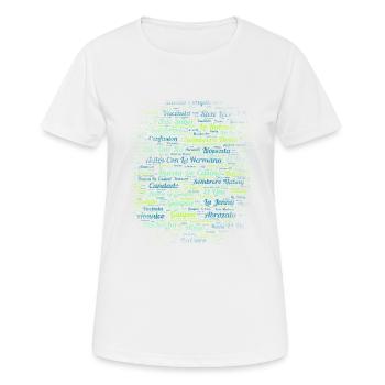 Rueda de Casino Dance Cuban Salsa - Frauen T-Shirt atmungsaktiv - Weiß - Vorne - AI Model Female 172 dark (172cm)
