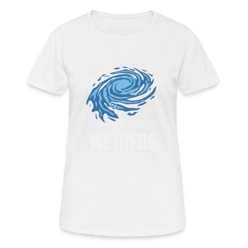 Milchstraße Milchstrasse Kosmos Galaxie Standort - Frauen T-Shirt atmungsaktiv - Weiß - Vorne - AI Model Female 172 dark (172cm)