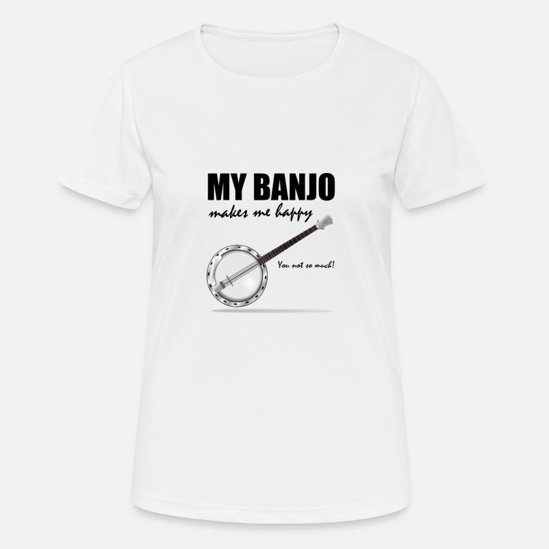 banjo - Women's Breathable T-Shirt - white