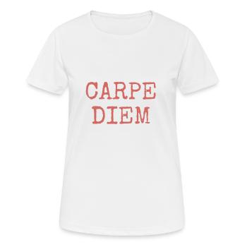 Carpe diem - Structure quotidienne parfaite - T-shirt respirant Femme - blanc - Devant - AI Model Female 172 dark (172cm)