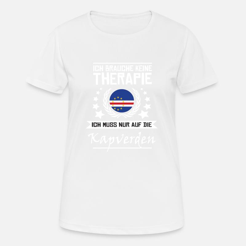 I do not need therapy I Cape Verde - Women's Breathable T-Shirt - white