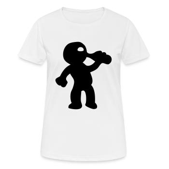 trinken - Frauen T-Shirt atmungsaktiv - Weiß - Vorne - AI Model Female 172 dark (172cm)