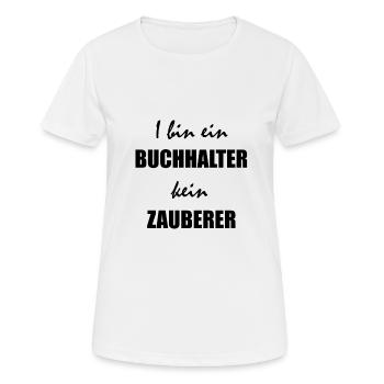 Buchhalter - Frauen T-Shirt atmungsaktiv - Weiß - Vorne - AI Model Female 172 dark (172cm)