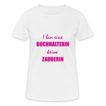 Buchhalter - Frauen T-Shirt atmungsaktiv - Weiß - Vorne - AI Model Female 172 dark (172cm)