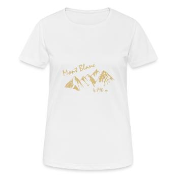 Mont Blanc - T-shirt respirant Femme - blanc - Devant - AI Model Female 172 dark (172cm)