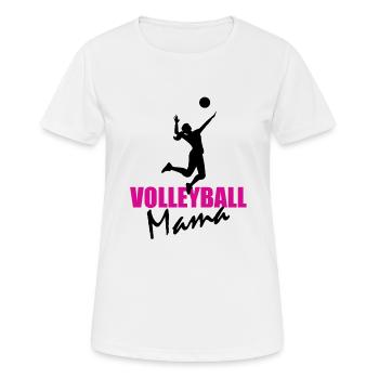 Volleyball Mom - Women's Breathable T-Shirt - white - Front - AI Model Female 172 dark (172cm)