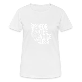 Wolf Wolfsrudel Tierschutz Waldbewohner Geschenk - Frauen T-Shirt atmungsaktiv - Weiß - Vorne - AI Model Female 172 dark (172cm)