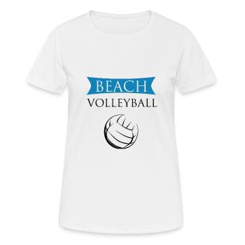 Beach volley - T-shirt respirant Femme - blanc - Devant - AI Model Female 172 dark (172cm)