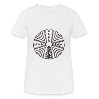 GREEK LABYRINTH - Women's Breathable T-Shirt - white - Front - AI Model Female 172 dark (172cm)