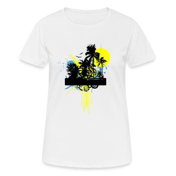 nature - T-shirt respirant Femme - blanc - Devant - AI Model Female 172 dark (172cm)