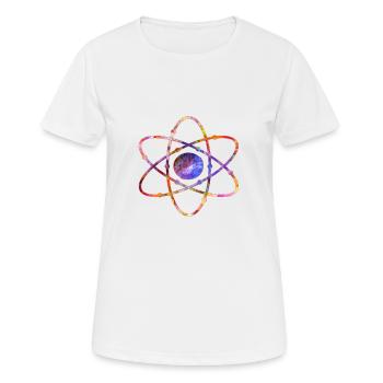 Physik Energie Atom Physiker Student Geschenk - Frauen T-Shirt atmungsaktiv - Weiß - Vorne - AI Model Female 172 dark (172cm)