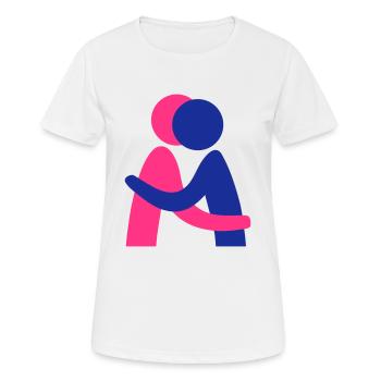 Hug - Women's Breathable T-Shirt - white - Front - AI Model Female 172 dark (172cm)