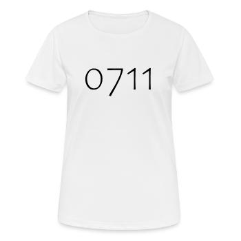 zéro sept onze - T-shirt respirant Femme - blanc - Devant - AI Model Female 172 dark (172cm)