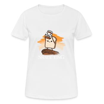 The Snack King Tostbrot Choco chocolat cadeau - T-shirt respirant Femme - blanc - Devant - AI Model Female 172 dark (172cm)