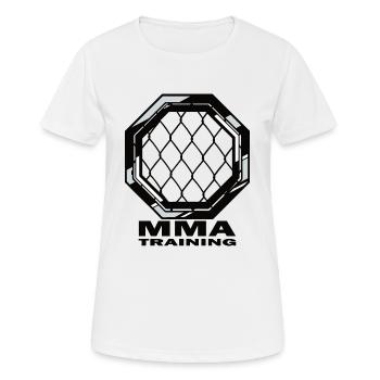MMA - T-shirt respirant Femme - blanc - Devant - AI Model Female 172 dark (172cm)