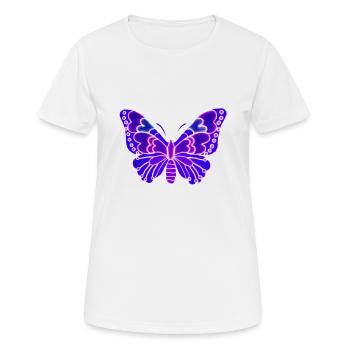 Beautiful light butterfly - Women's Breathable T-Shirt - white - Front - AI Model Female 172 dark (172cm)