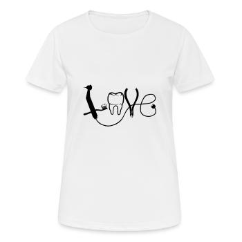 Dentiste Dentiste Dentiste Dentiste Cadeau De Bouche - T-shirt respirant Femme - blanc - Devant - AI Model Female 172 dark (172cm)