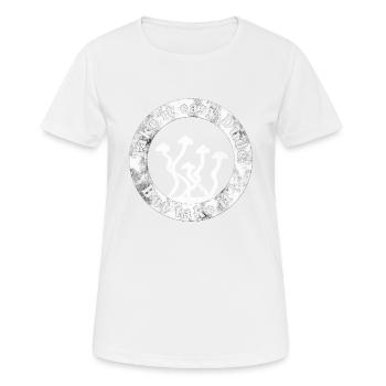 Mushrooms, take it easy, but take it! Gift - Women's Breathable T-Shirt - white - Front - AI Model Female 172 dark (172cm)