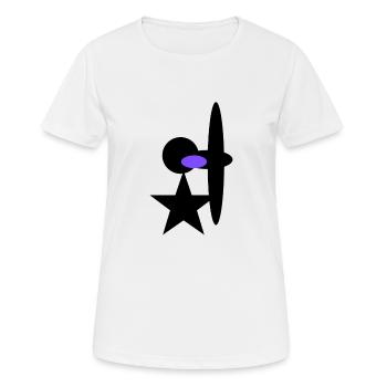 Art Kunst 358 - Frauen T-Shirt atmungsaktiv - Weiß - Vorne - AI Model Female 172 dark (172cm)