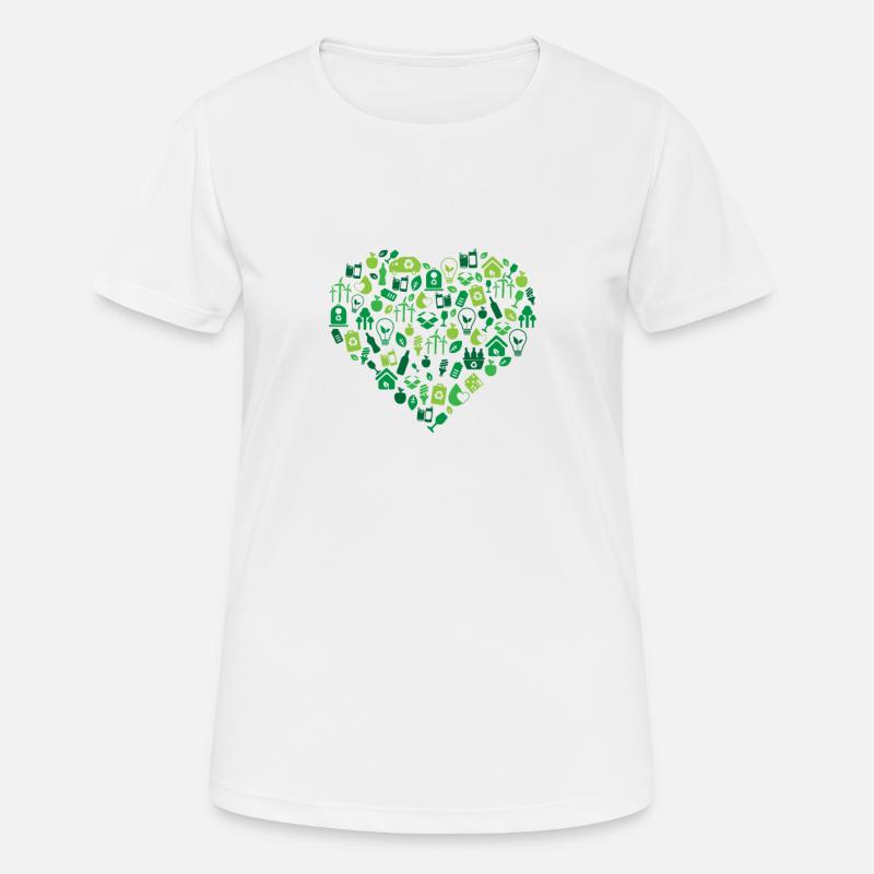 Environment - Environmental Protection - Women's Breathable T-Shirt - white