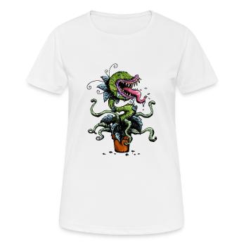 Carnivore Flower Design - plante carnivore - T-shirt respirant Femme - blanc - Devant - AI Model Female 172 dark (172cm)