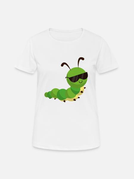 Caterpillar caterpillars design insect gift kids - Women's Breathable T-Shirt - white