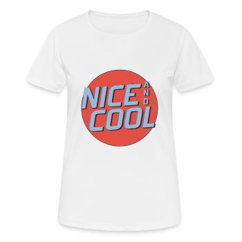 Sympa et cool - T-shirt respirant Femme - blanc - Devant - AI Model Female 172 dark (172cm)