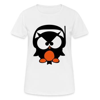 owl beat - beat owl - Women's Breathable T-Shirt - white - Front - AI Model Female 172 dark (172cm)