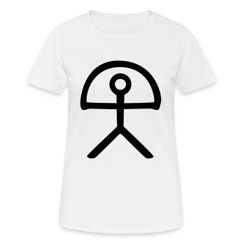 indalo Andalousie Almeria symbole préhistoire - T-shirt respirant Femme - blanc - Devant - AI Model Female 172 dark (172cm)