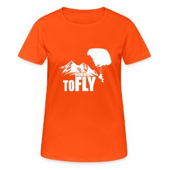 Paraglider - Women's Breathable T-Shirt - neon orange - Front - AI Model Female 172 dark (172cm)