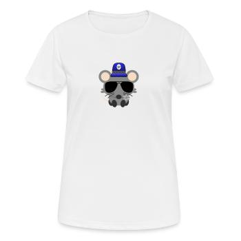 Polizei Maus, Sheriff Cops Polizist Polizei-Tier - Frauen T-Shirt atmungsaktiv - Weiß - Vorne - AI Model Female 172 dark (172cm)