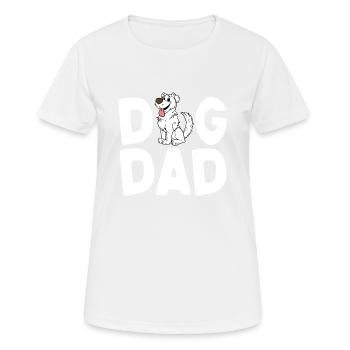 Chiens Papa Chien Papa Papa Papa Chien - T-shirt respirant Femme - blanc - Devant - AI Model Female 172 dark (172cm)