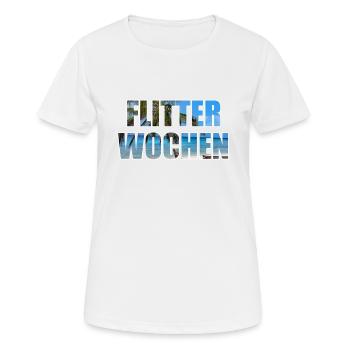 Flitterwochen Honeymoon Hochzeitsreise Geschenk - Frauen T-Shirt atmungsaktiv - Weiß - Vorne - AI Model Female 172 dark (172cm)