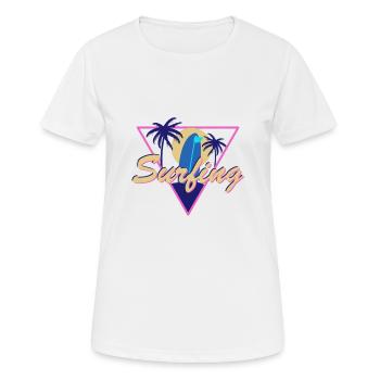Sommer Sonne Sonnenschein - Frauen T-Shirt atmungsaktiv - Weiß - Vorne - AI Model Female 172 dark (172cm)