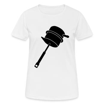 Turbo Wastegate_w1_m1 - Frauen T-Shirt atmungsaktiv - Weiß - Vorne - AI Model Female 172 dark (172cm)