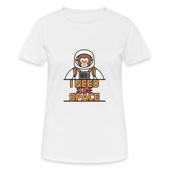 monkey - Women's Breathable T-Shirt - white - Front - AI Model Female 172 dark (172cm)