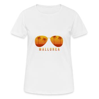 Mallorca - Frauen T-Shirt atmungsaktiv - Weiß - Vorne - AI Model Female 172 dark (172cm)
