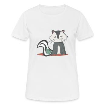 Créature boisée mignonne - T-shirt respirant Femme - blanc - Devant - AI Model Female 172 dark (172cm)