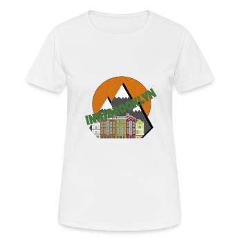 Innsbrooklyn Innsbruck Tirol Österreich - Frauen T-Shirt atmungsaktiv - Weiß - Vorne - AI Model Female 172 dark (172cm)