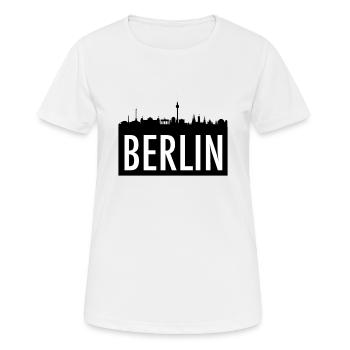 Skyline Berlin - Women's Breathable T-Shirt - white - Front - AI Model Female 172 dark (172cm)