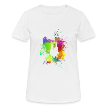 Cologne cathedral - Women's Breathable T-Shirt - white - Front - AI Model Female 172 dark (172cm)